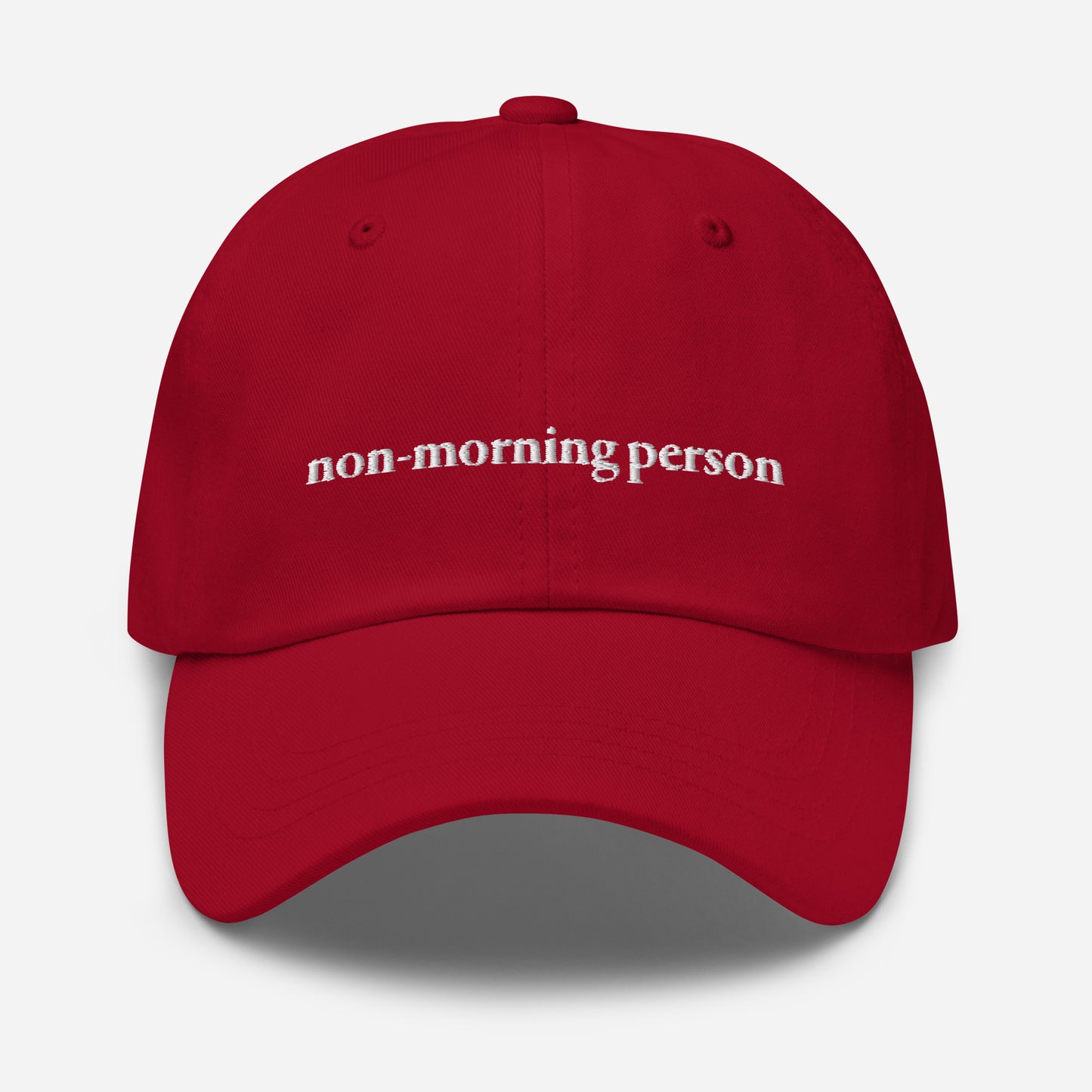 non-morning person