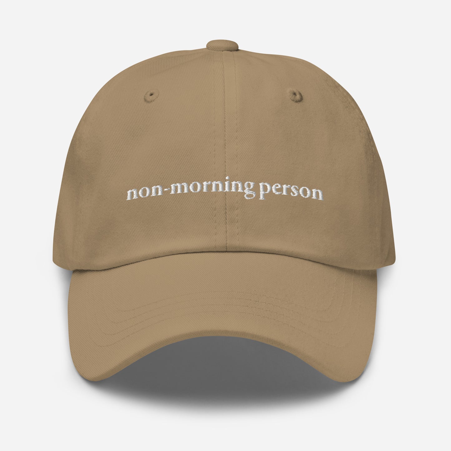 non-morning person