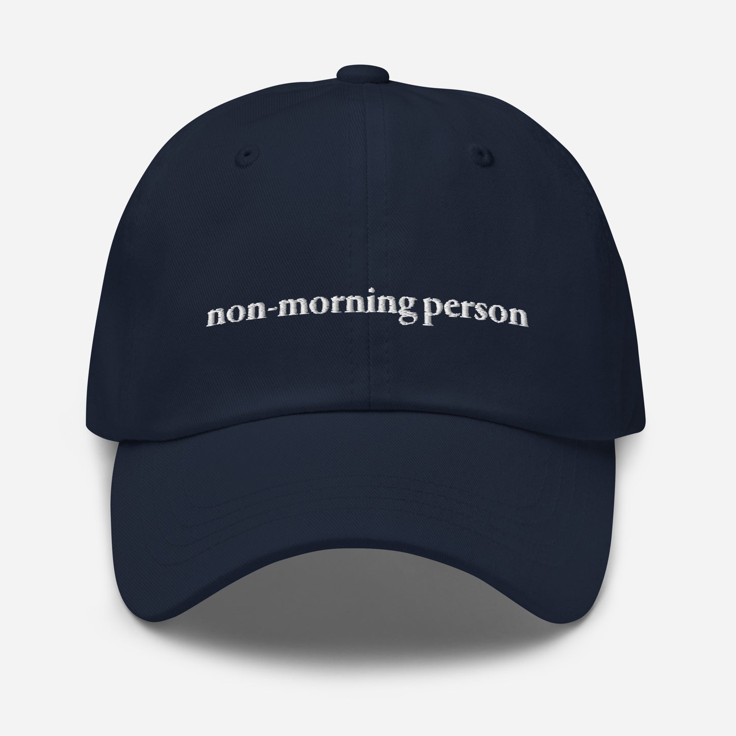 non-morning person