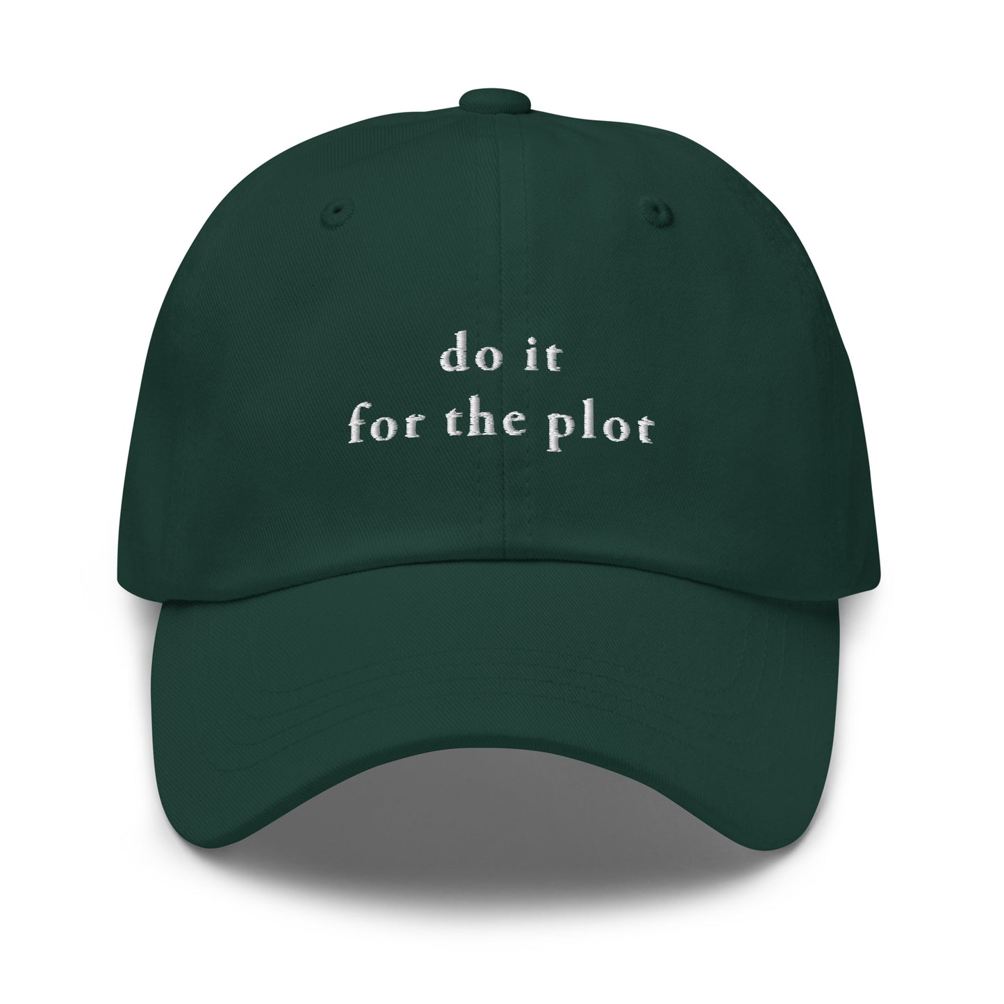 do it for the plot