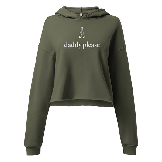 daddy please- cropped hoodie